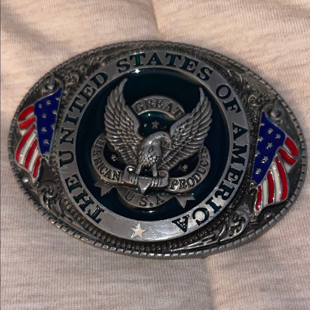 United States of America Eagle Belt Buckle